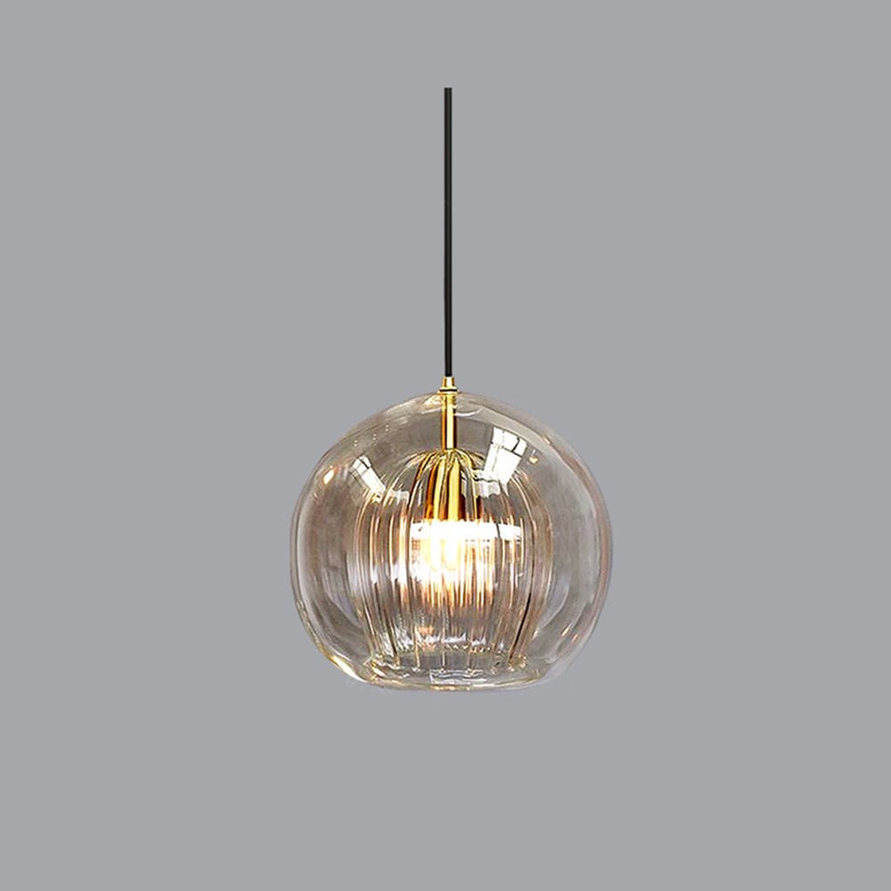 12 Inch Diameter Dual Layer Glass Globe Pendant Light Fixture | Temsk