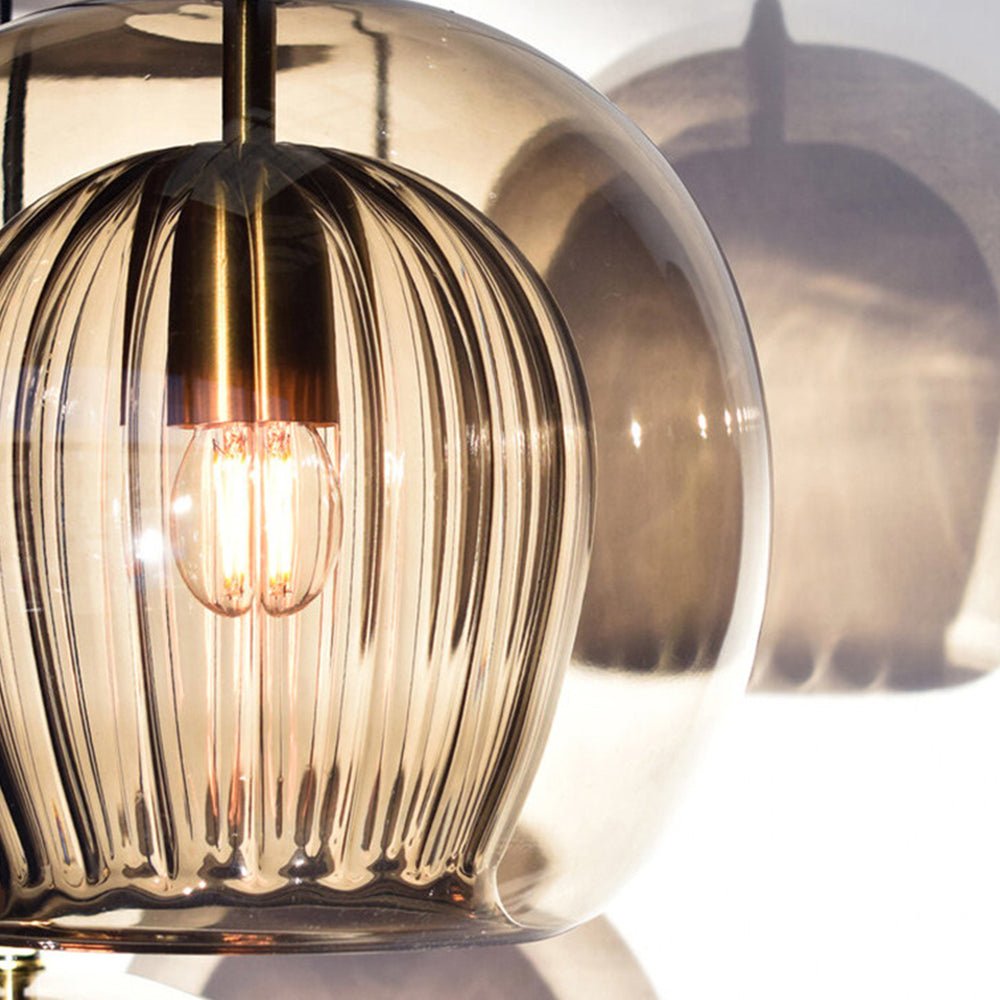 12 Inch Diameter Dual Layer Glass Globe Pendant Light Fixture | Temsk