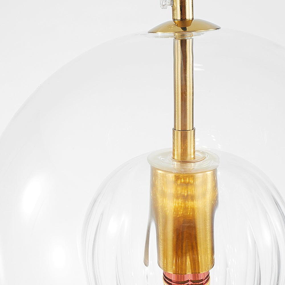 12 Inch Diameter Dual Layer Glass Globe Pendant Light Fixture | Temsk
