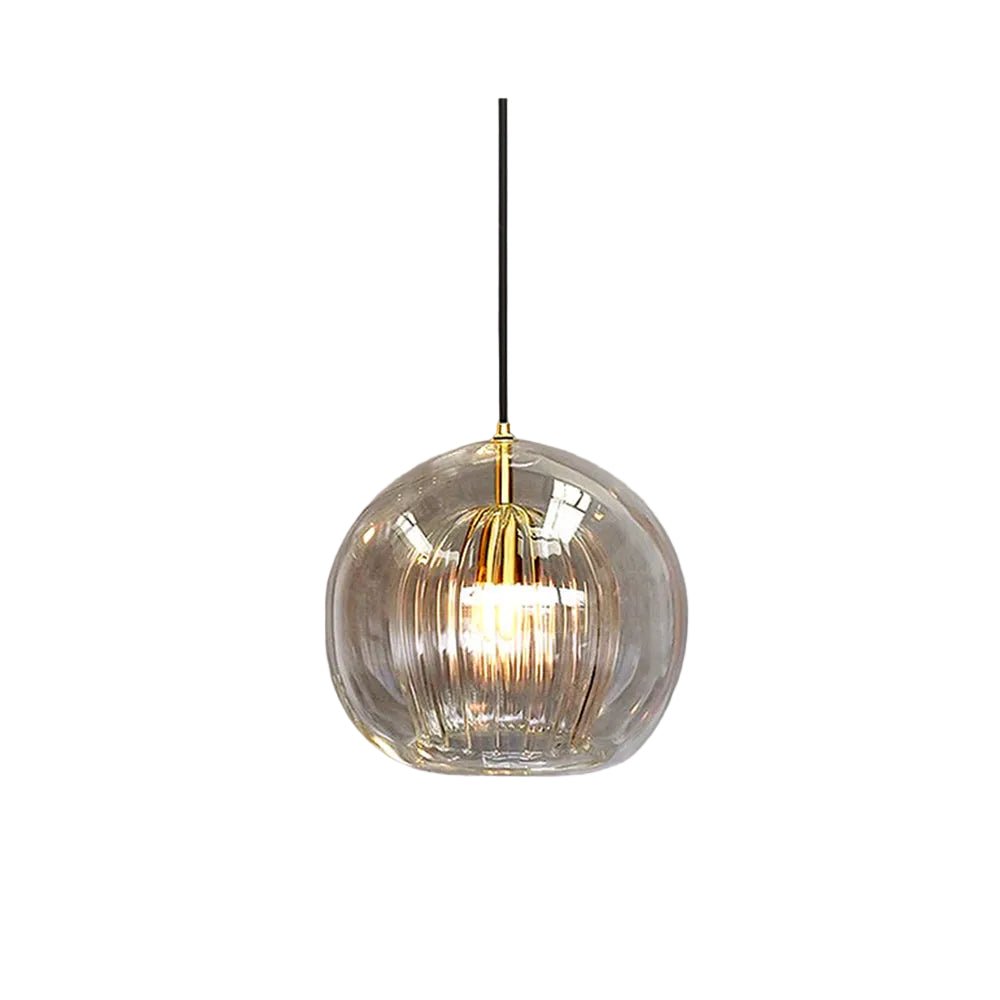 12 Inch Diameter Dual Layer Glass Globe Pendant Light Fixture | Temsk