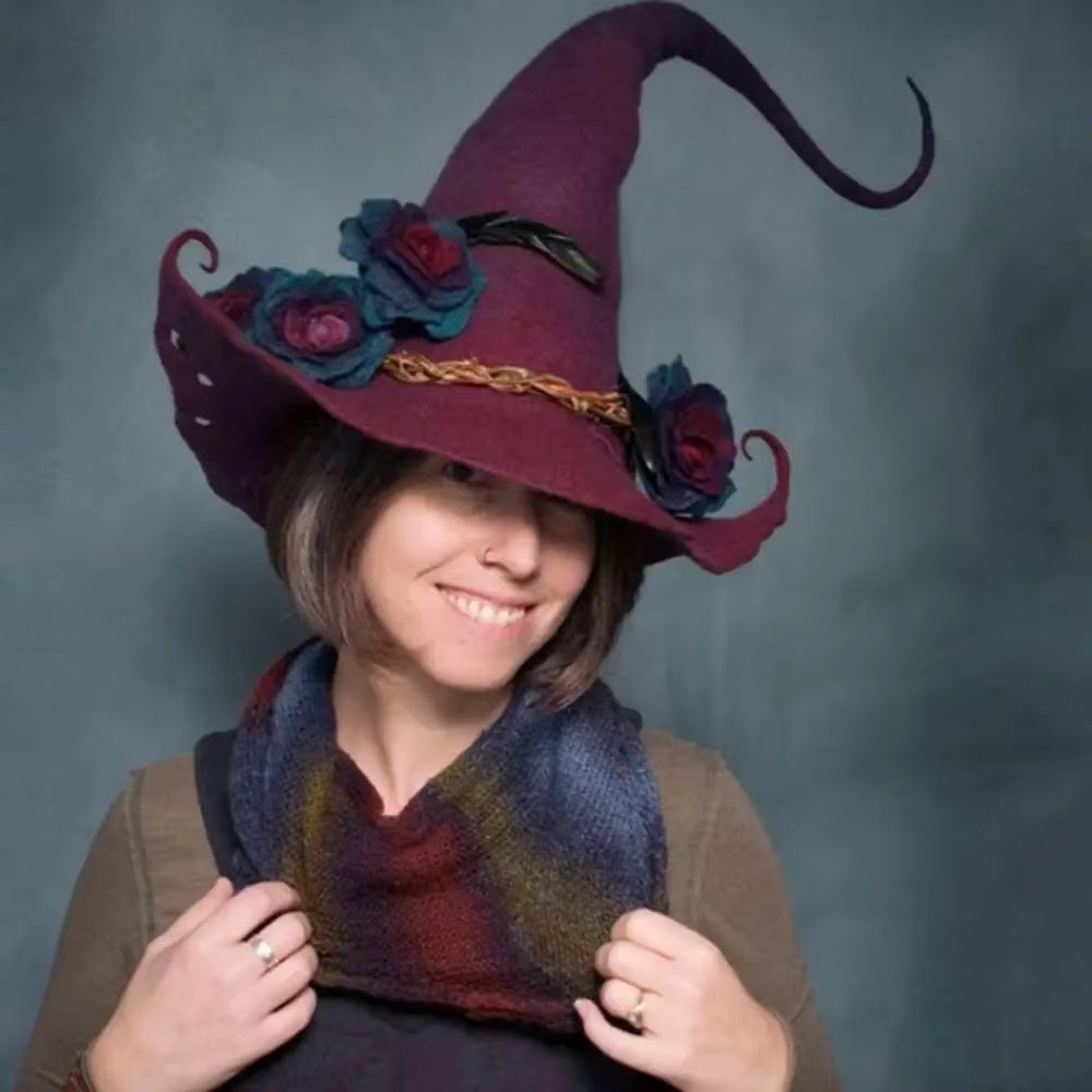 Moonspire Handcrafted Witch Hat For Halloween Parties | Temsk
