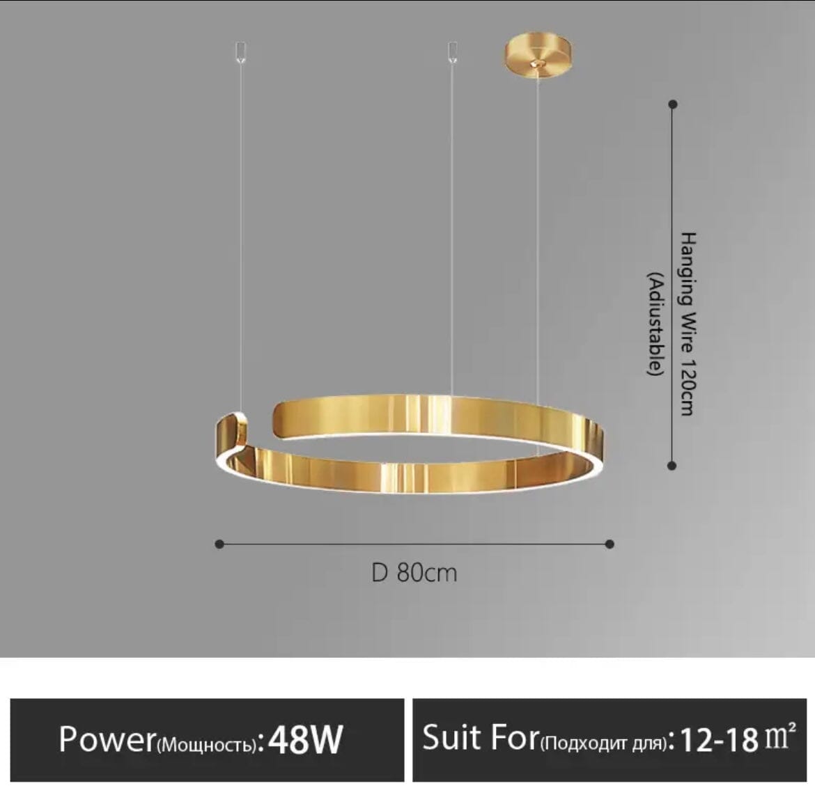 Astraelle Nordic Ring Chandelier for Modern Living Spaces | Temsk