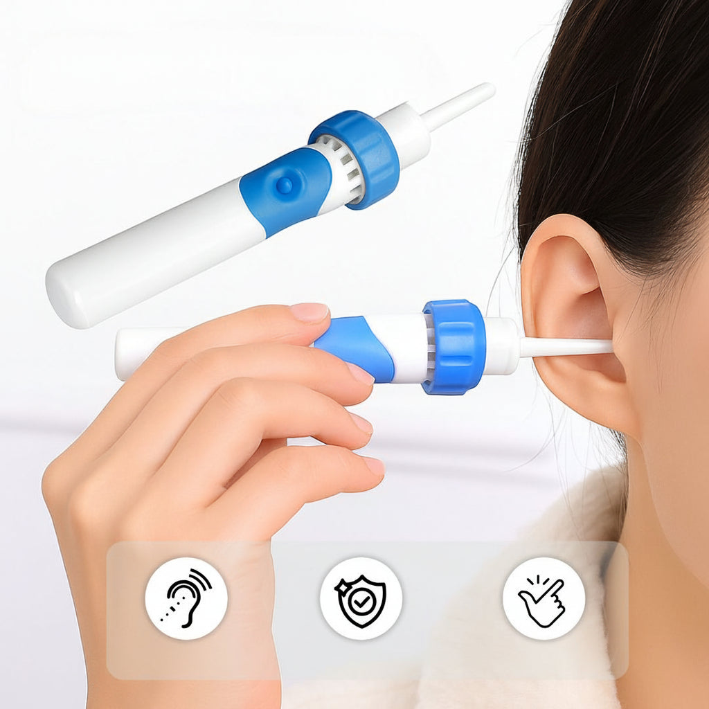 Electric Ear Cleaner With Suction And Silicone Tip For Gentle Wax Extraction | Temsk