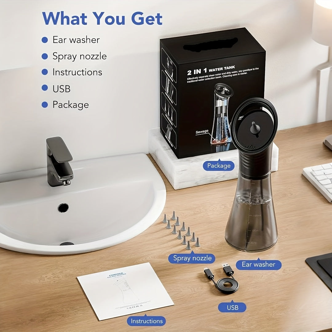 USB Rechargeable Ear Wax Cleaner With Water System | Temsk