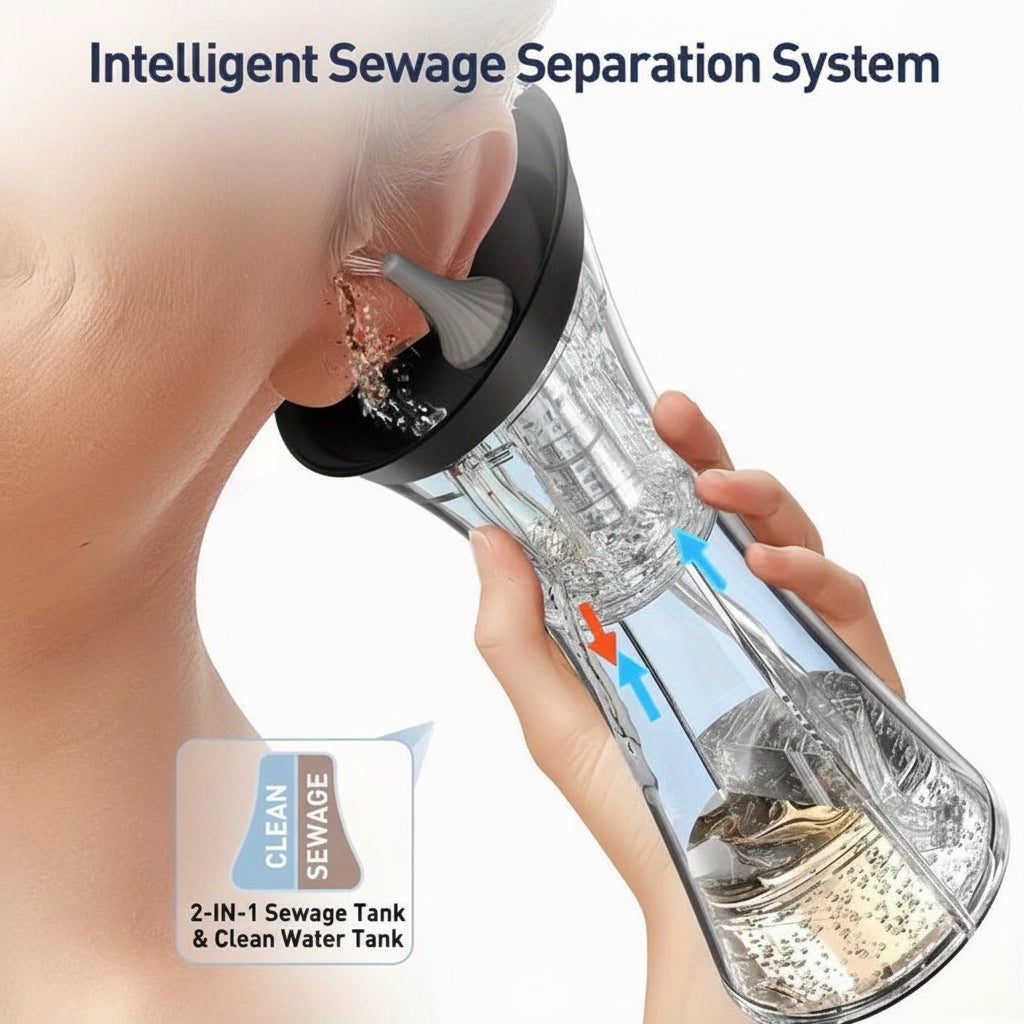 USB Rechargeable Ear Wax Cleaner With Water System | Temsk