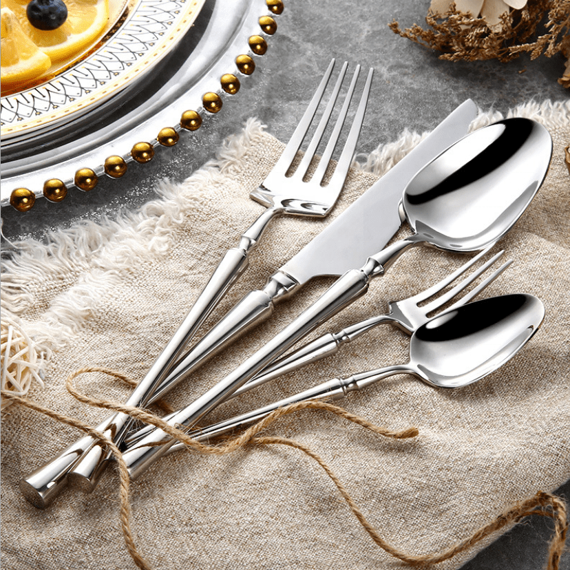 NovaTable Simple 24 Piece Stainless Steel Cutlery Set for Everyday Use | Temsk