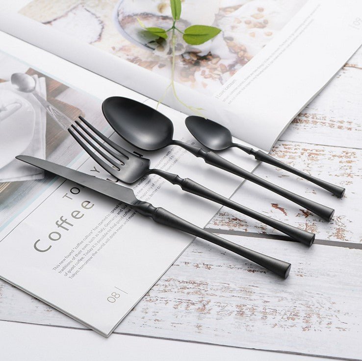 NovaTable Simple 24 Piece Stainless Steel Cutlery Set for Everyday Use | Temsk