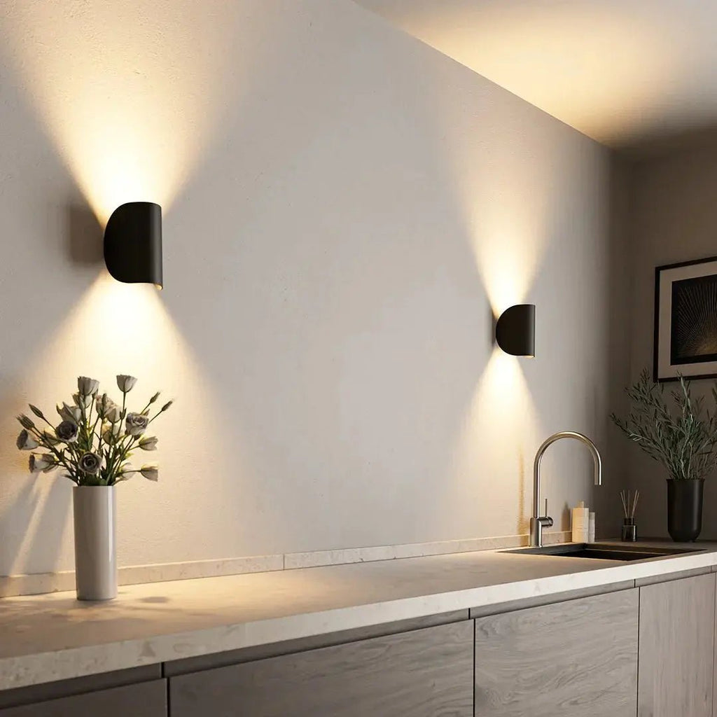 NovaLume moderní LED nástěnné světlo pro energeticky úsporné osvětlení obývacího pokoje | Temsk