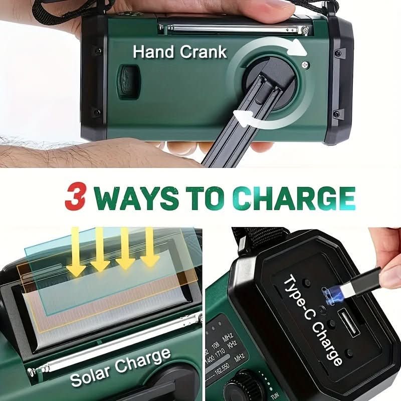 BrightGen All-In-One Emergency Radio With Torch And USB Charging | Temsk