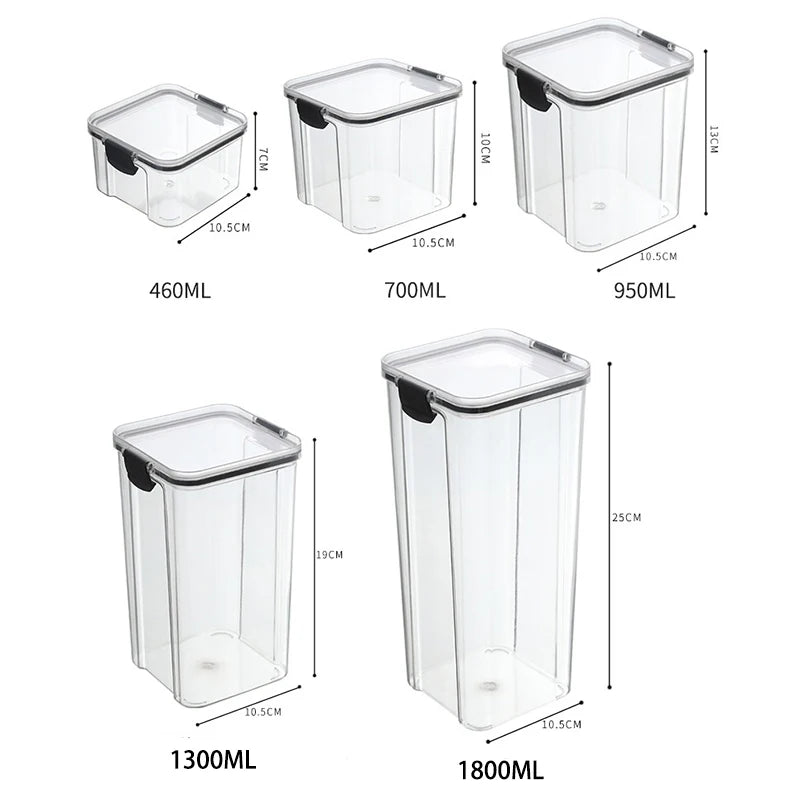 EcoNest Sealed Storage Container Set for Fresh and Organized Kitchens | Temsk