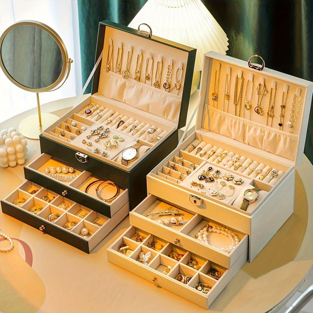 Timeless Leather Jewelry Box for Travel and Home Storage | Temsk