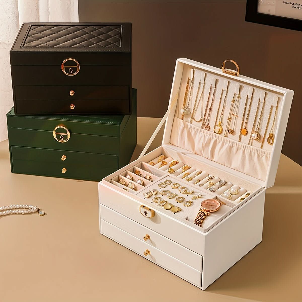 Timeless Leather Jewelry Box for Travel and Home Storage | Temsk