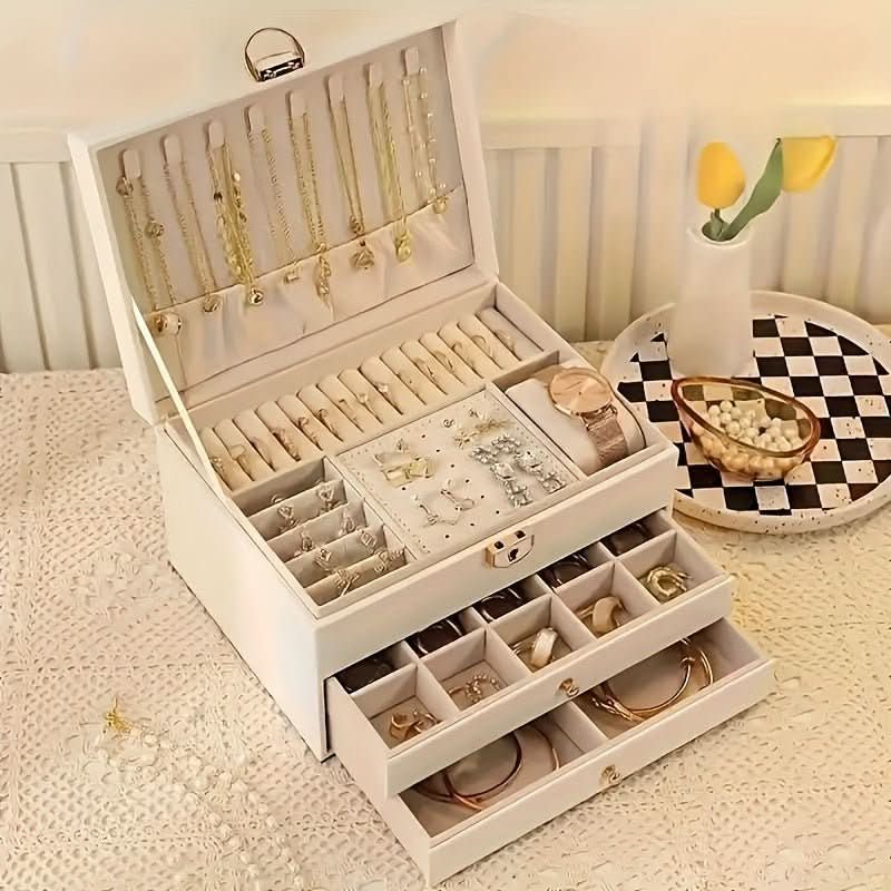 Timeless Leather Jewelry Box for Travel and Home Storage | Temsk