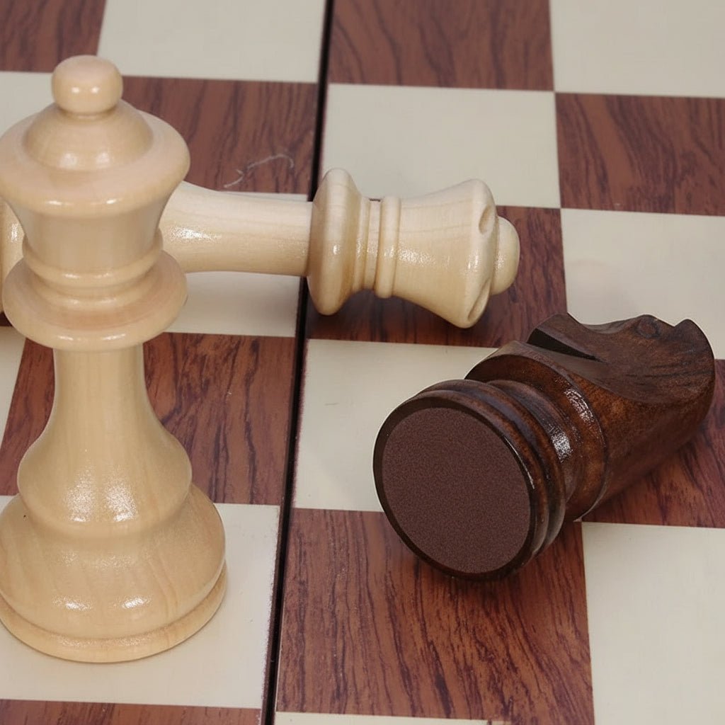 AstraFold Premium Wooden Chess Set With Durable Solid Wood Pieces | Temsk