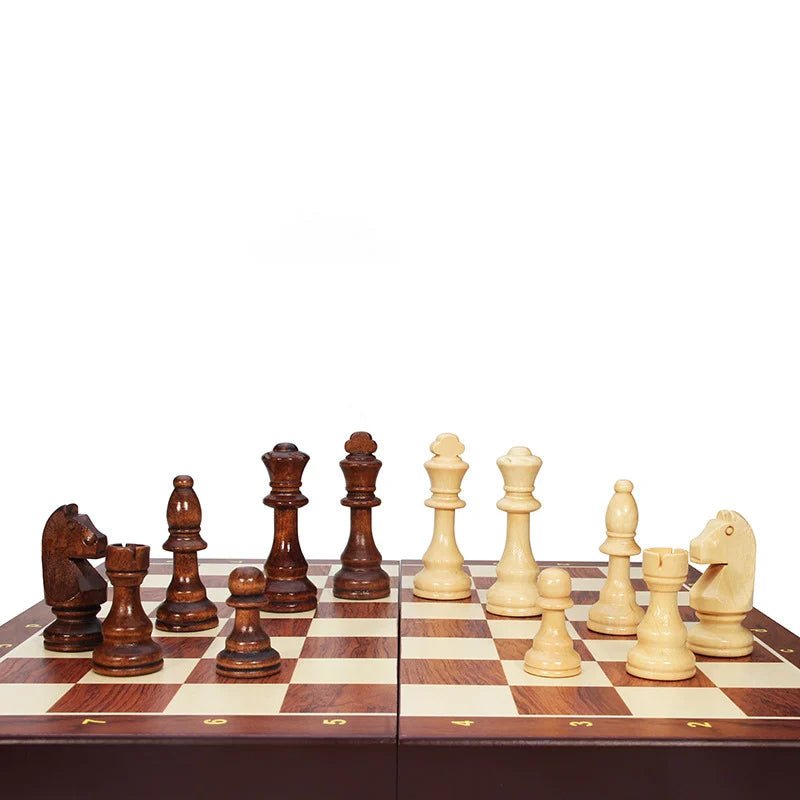 AstraFold Premium Wooden Chess Set With Durable Solid Wood Pieces | Temsk