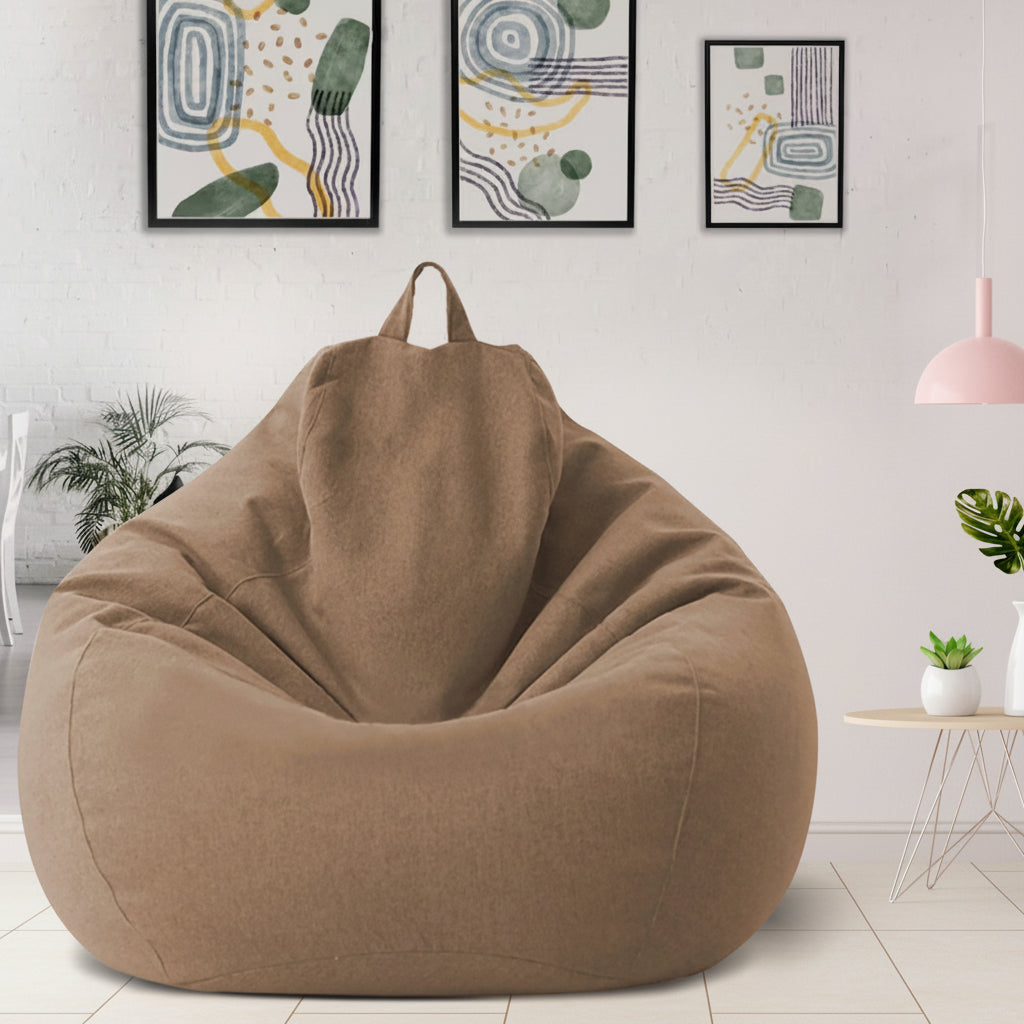 Leinenoptik ergonomischer Sessel für Entspannung zu Hause | Temsk