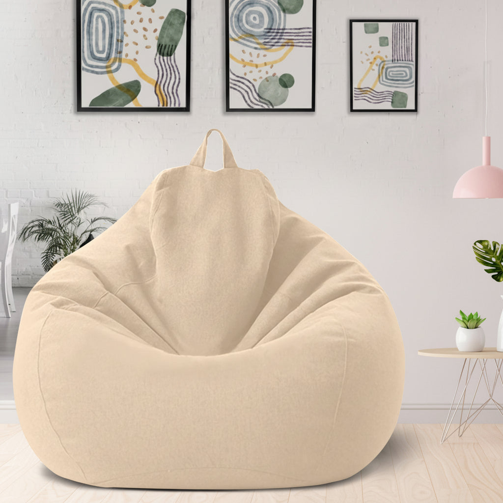 Leinenoptik ergonomischer Sessel für Entspannung zu Hause | Temsk