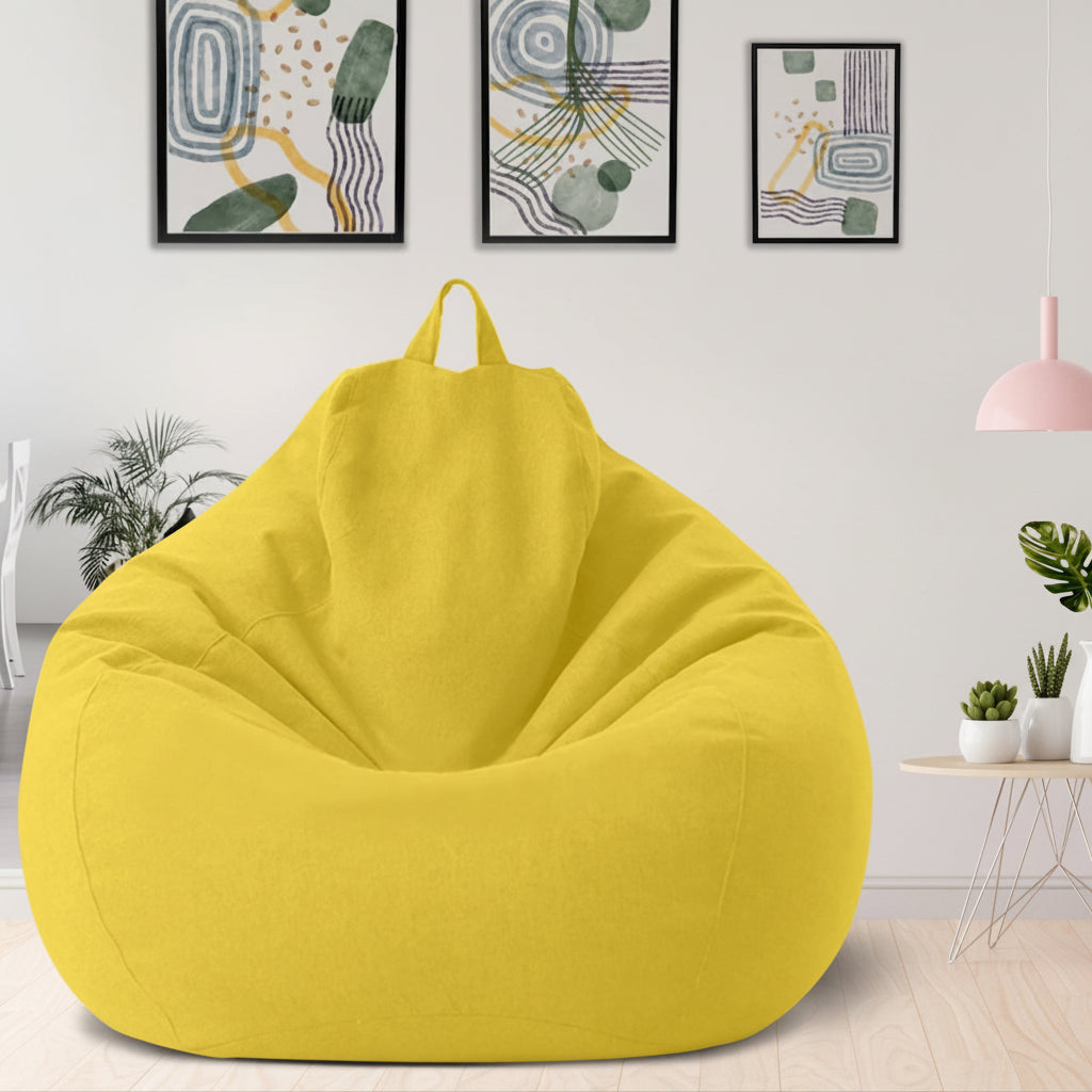 Leinenoptik ergonomischer Sessel für Entspannung zu Hause | Temsk