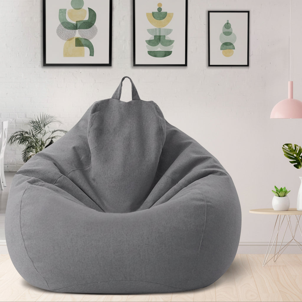 Leinenoptik ergonomischer Sessel für Entspannung zu Hause | Temsk