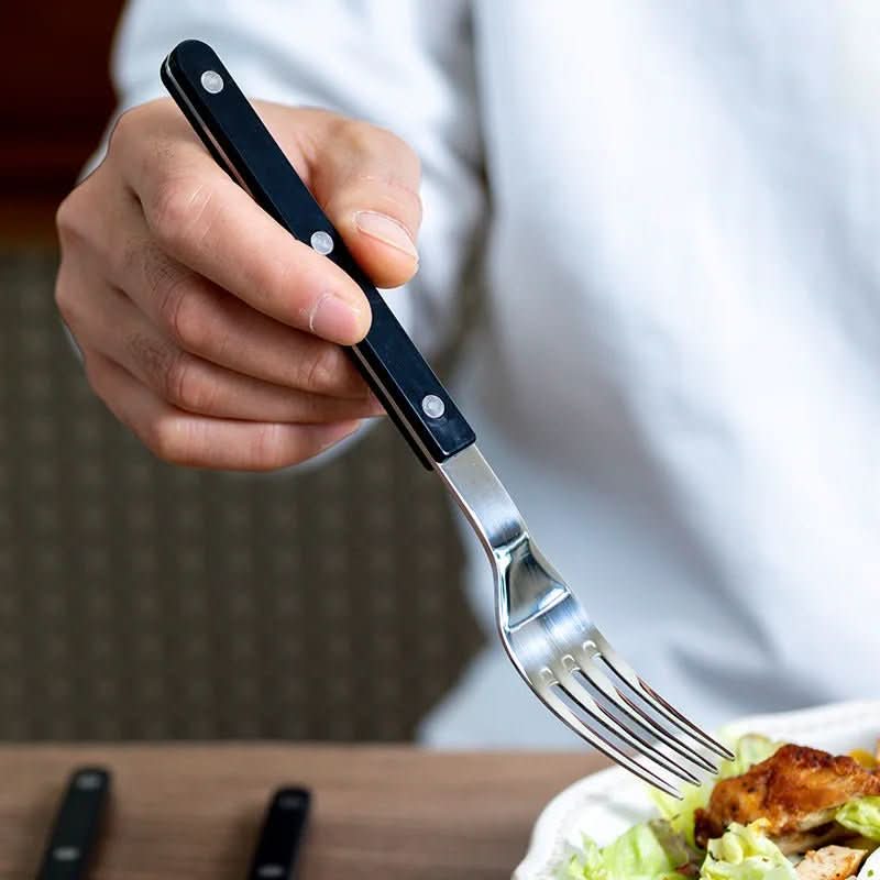 Aurelia Edge 4-Piece Stainless Steel Flatware Set With Engraved Design | Temsk