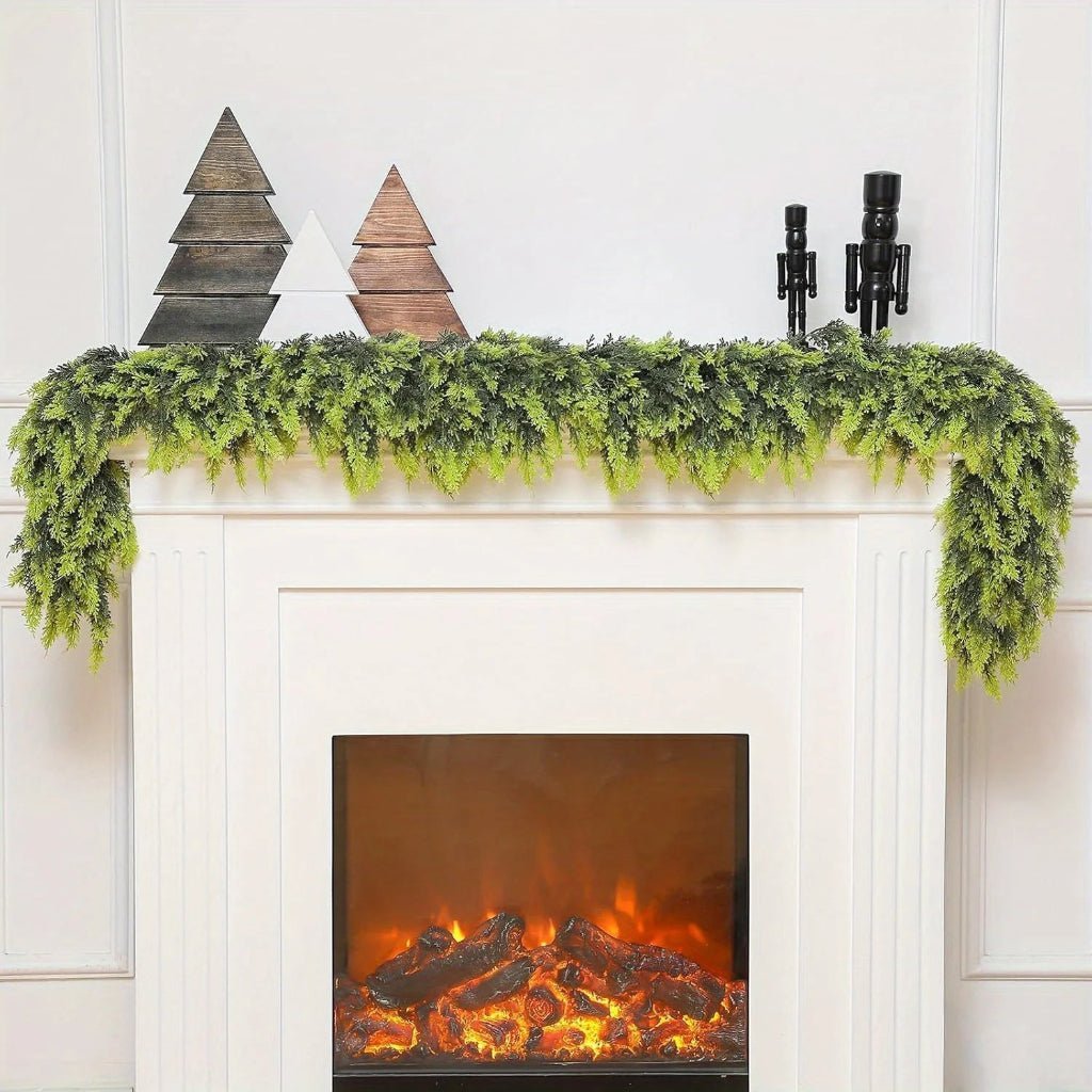 CedarCraft Handmade Christmas Garland With Lush Cedar Needles | Temsk