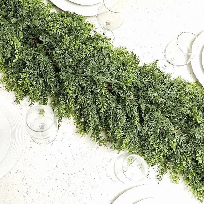 CedarCraft Handmade Christmas Garland With Lush Cedar Needles | Temsk