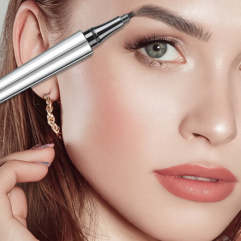 Brow Pen Microblading 4 Tip Waterproof For Natural Hair Stroke Brows | Temsk