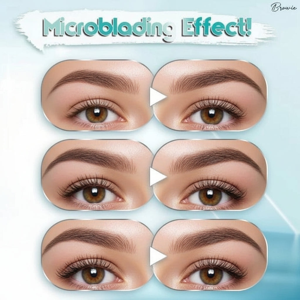 Brow Pen Microblading 4 Tip Waterproof For Natural Hair Stroke Brows | Temsk