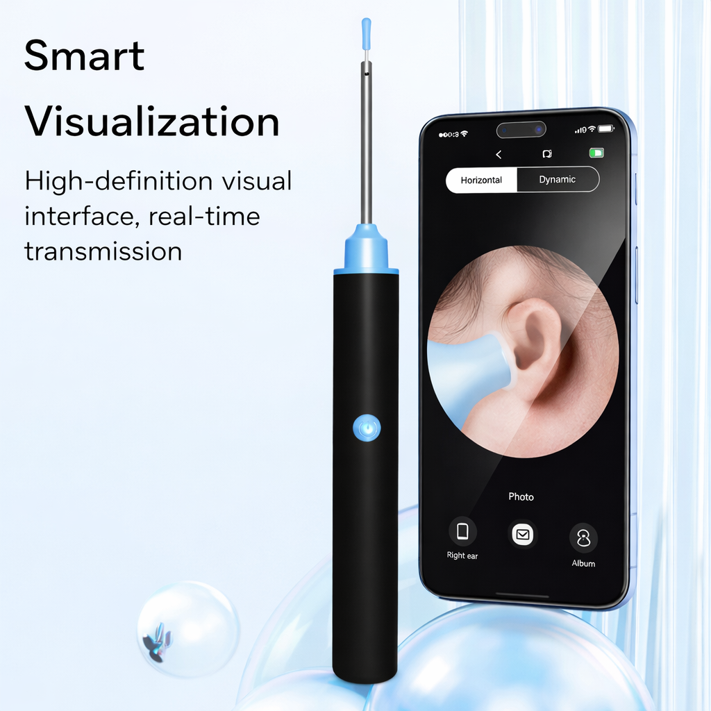1080P HD Otoscope Camera With LED Light For Ear Wax Cleaning | Temsk