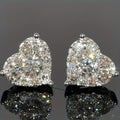 Elegant Heart Crystal Earrings For Mothers Day Gift | Temsk