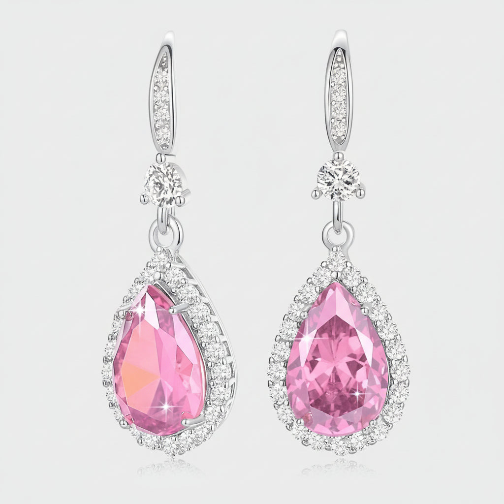 Birthstone Teardrop Earrings for Mother's Day Gift | Temsk