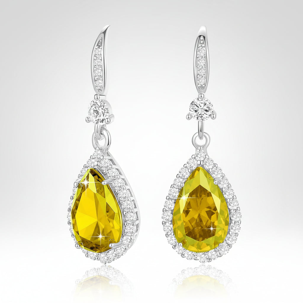 Birthstone Teardrop Earrings for Mother's Day Gift | Temsk