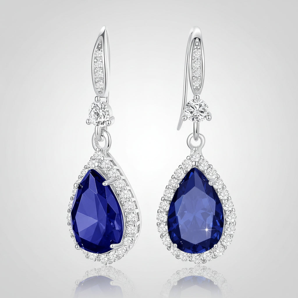 Birthstone Teardrop Earrings for Mother's Day Gift | Temsk
