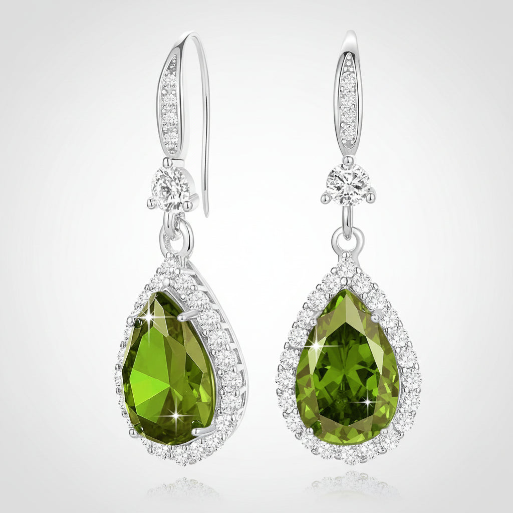 Birthstone Teardrop Earrings for Mother's Day Gift | Temsk