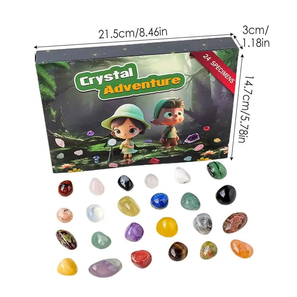 LumenQuest Advent Calendar 2025 – 24 Natural Crystals for Discovery and Joy | Temsk