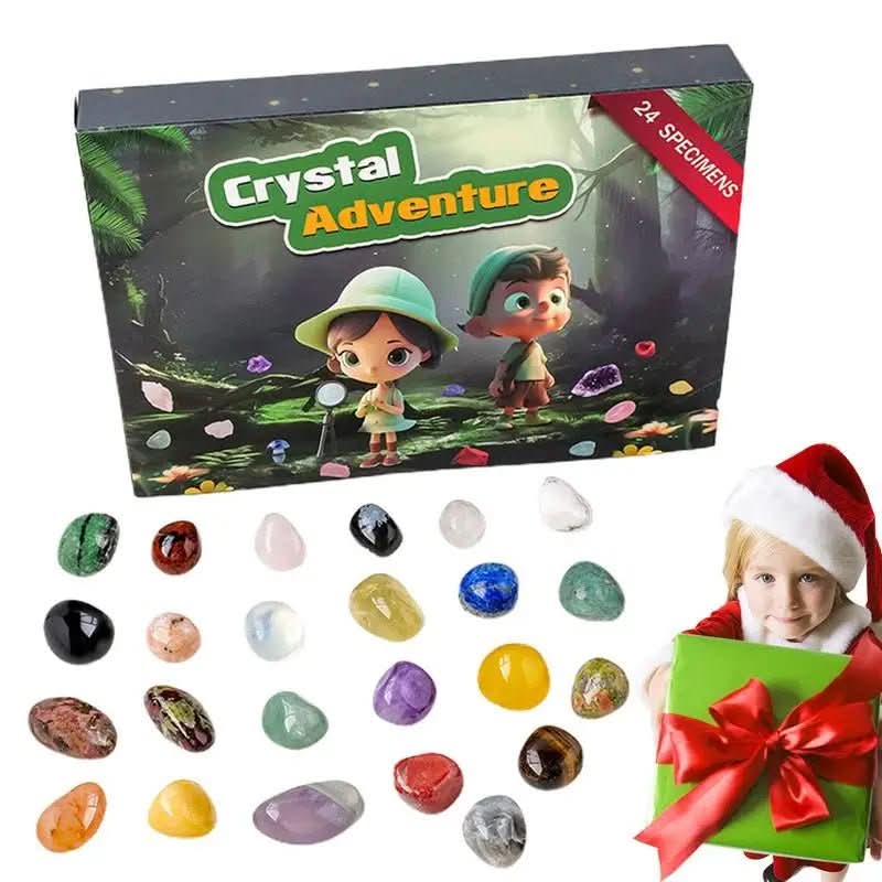 LumenQuest Advent Calendar 2025 – 24 Natural Crystals for Discovery and Joy | Temsk