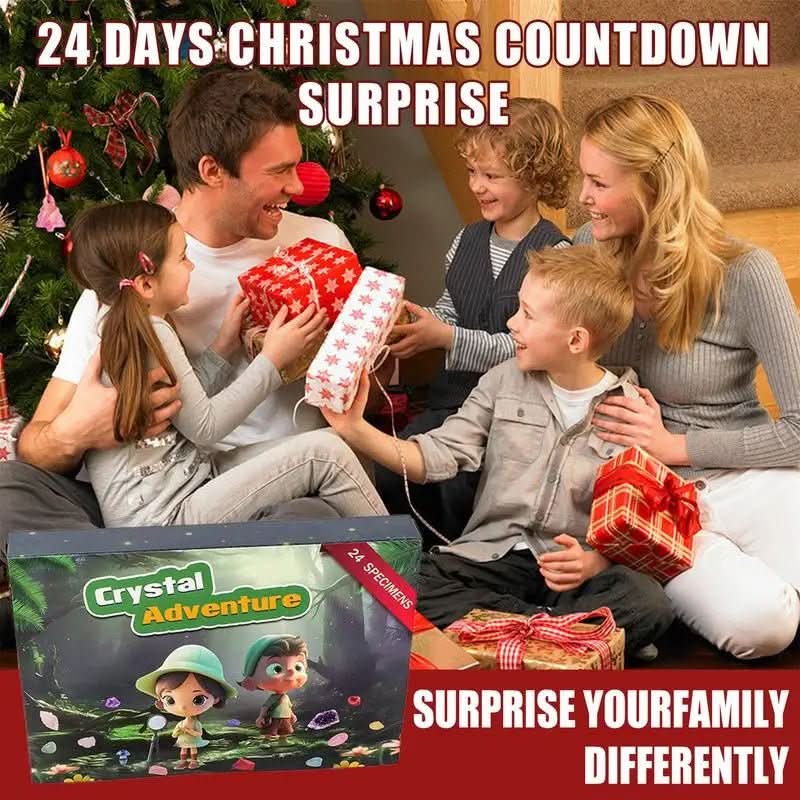 LumenQuest Advent Calendar 2025 – 24 Natural Crystals for Discovery and Joy | Temsk