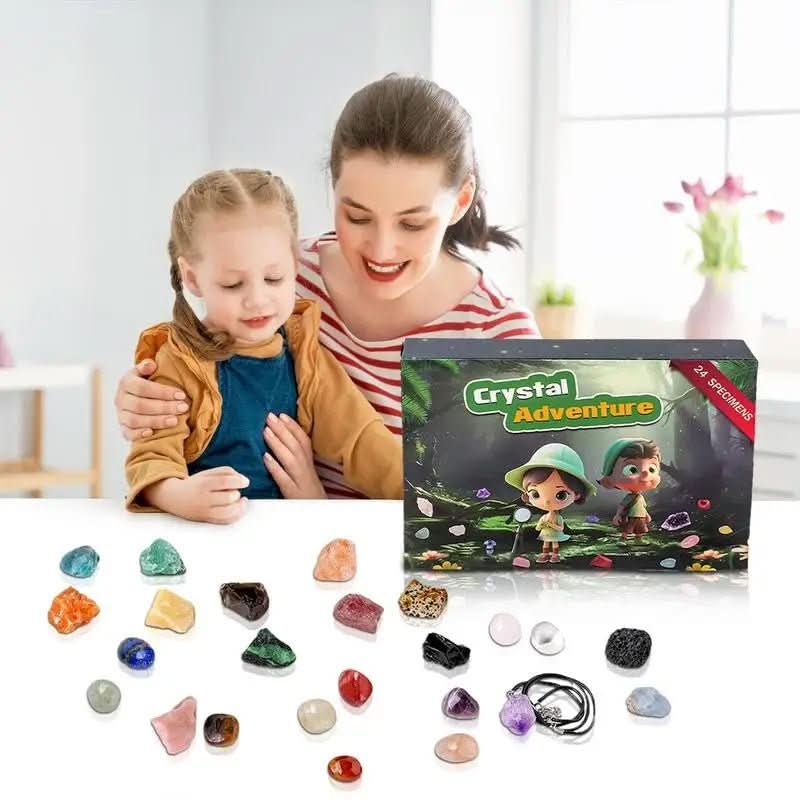 LumenQuest Advent Calendar 2025 – 24 Natural Crystals for Discovery and Joy | Temsk
