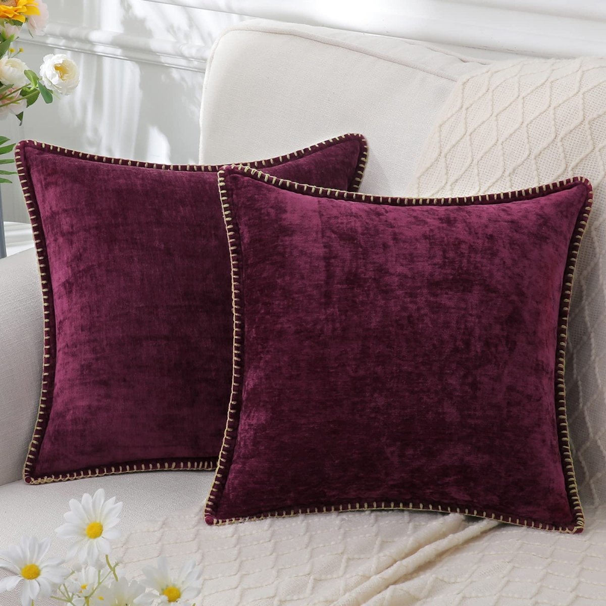 Luminara Home Elegant Chenille Pillowcase for Soft Decorative Comfort | Temsk