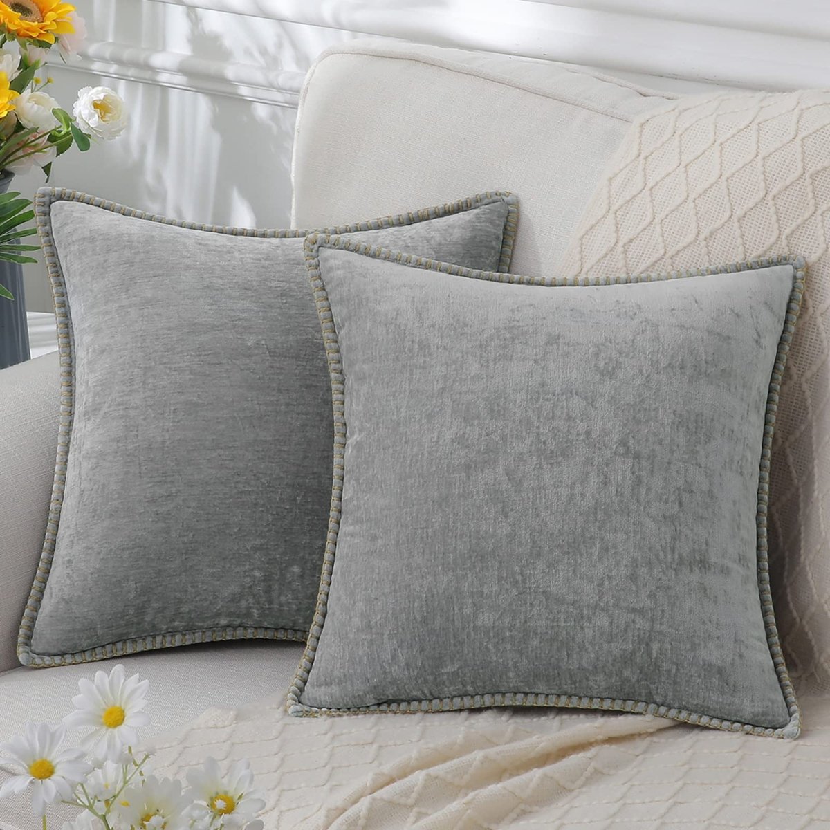 Luminara Home Elegant Chenille Pillowcase for Soft Decorative Comfort | Temsk