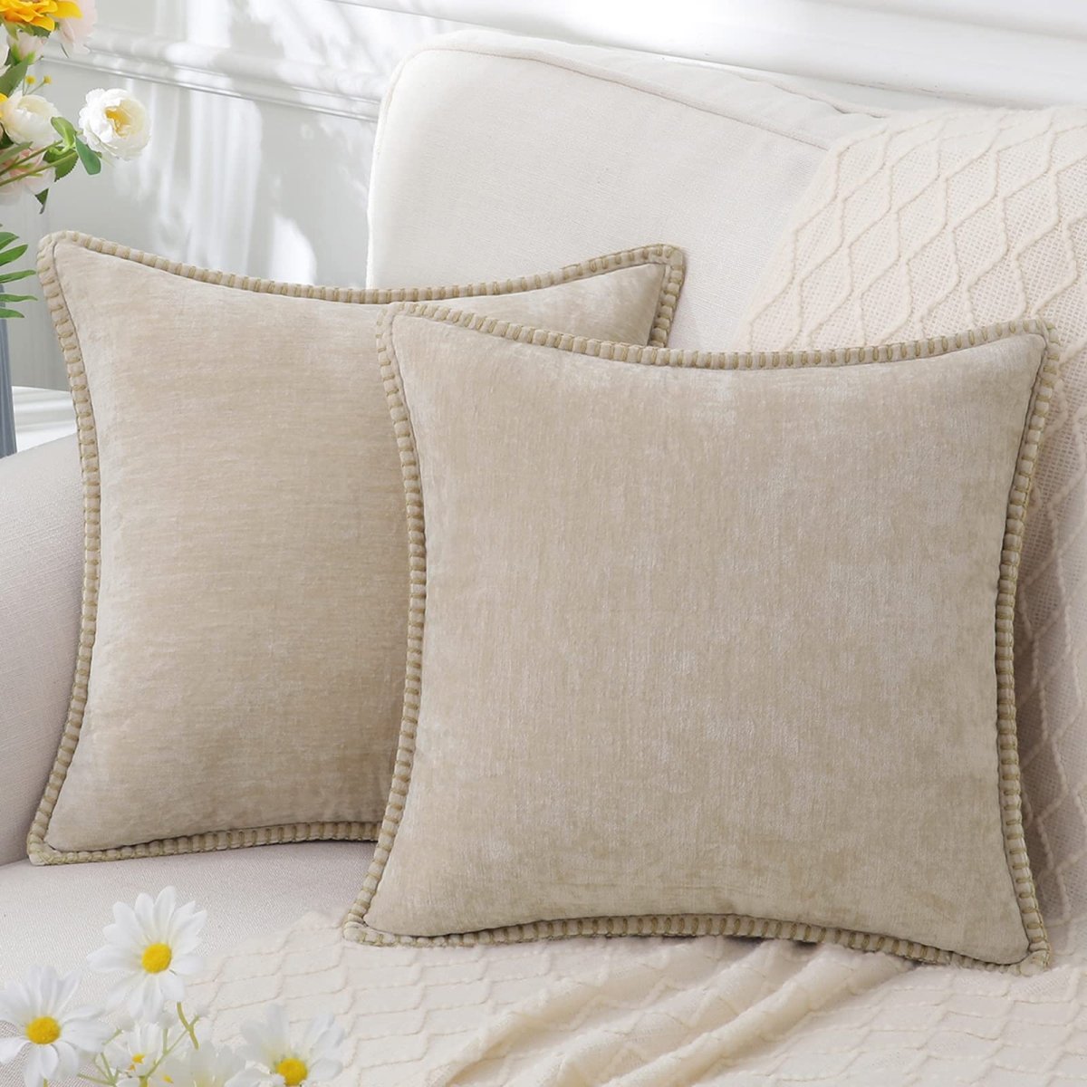 Luminara Home Elegant Chenille Pillowcase for Soft Decorative Comfort | Temsk