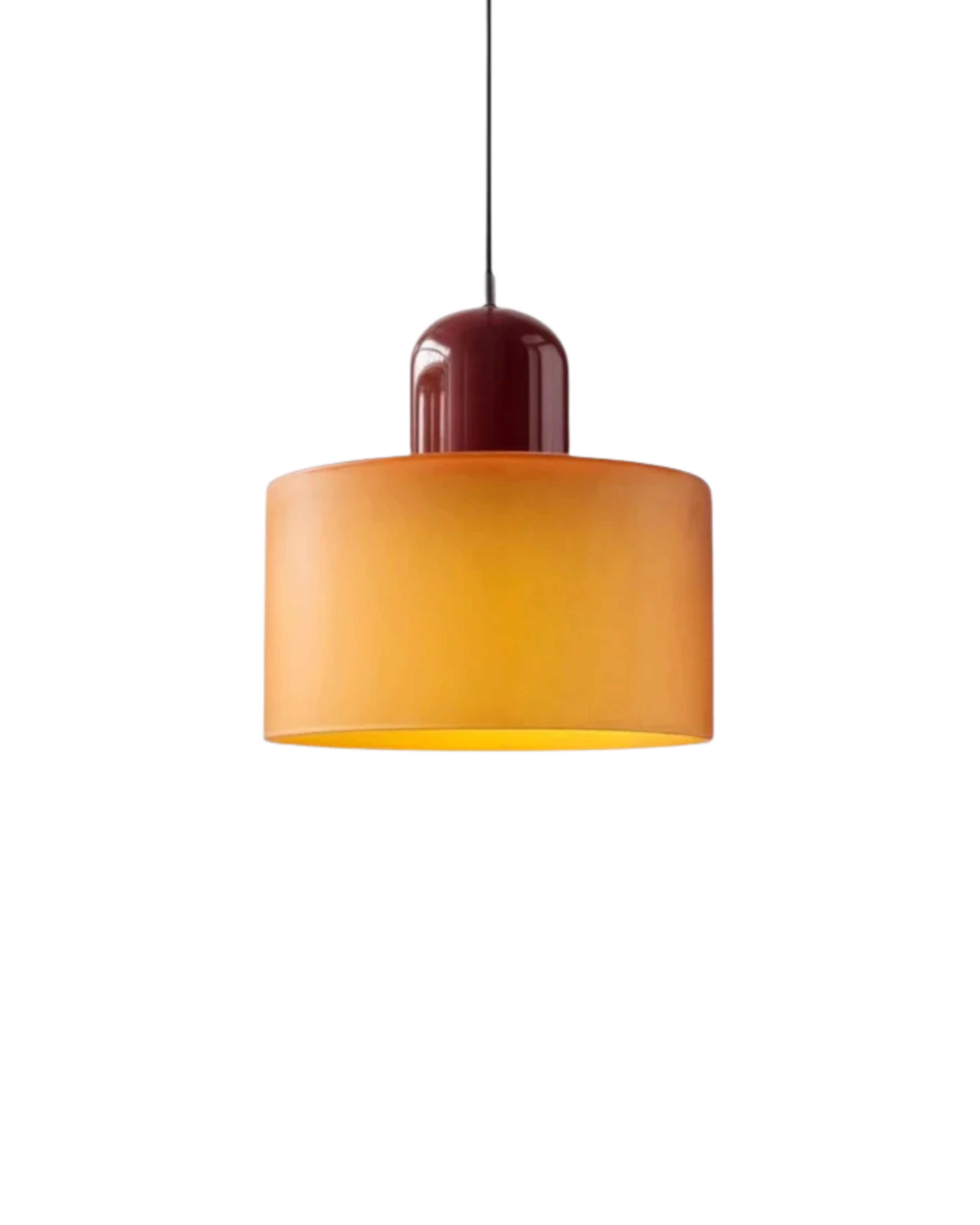 Glass Flush Mount Ceiling Light With Soft Coloured Shade | Temsk