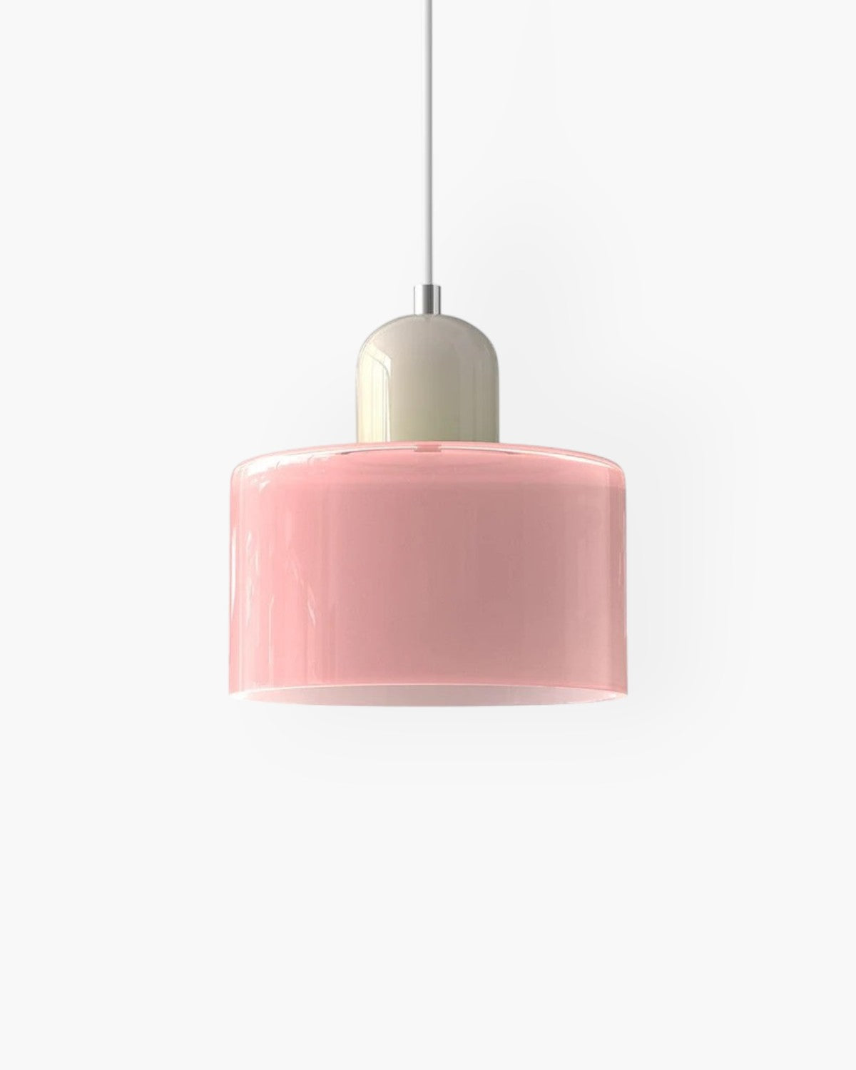 Glass Flush Mount Ceiling Light With Soft Coloured Shade | Temsk