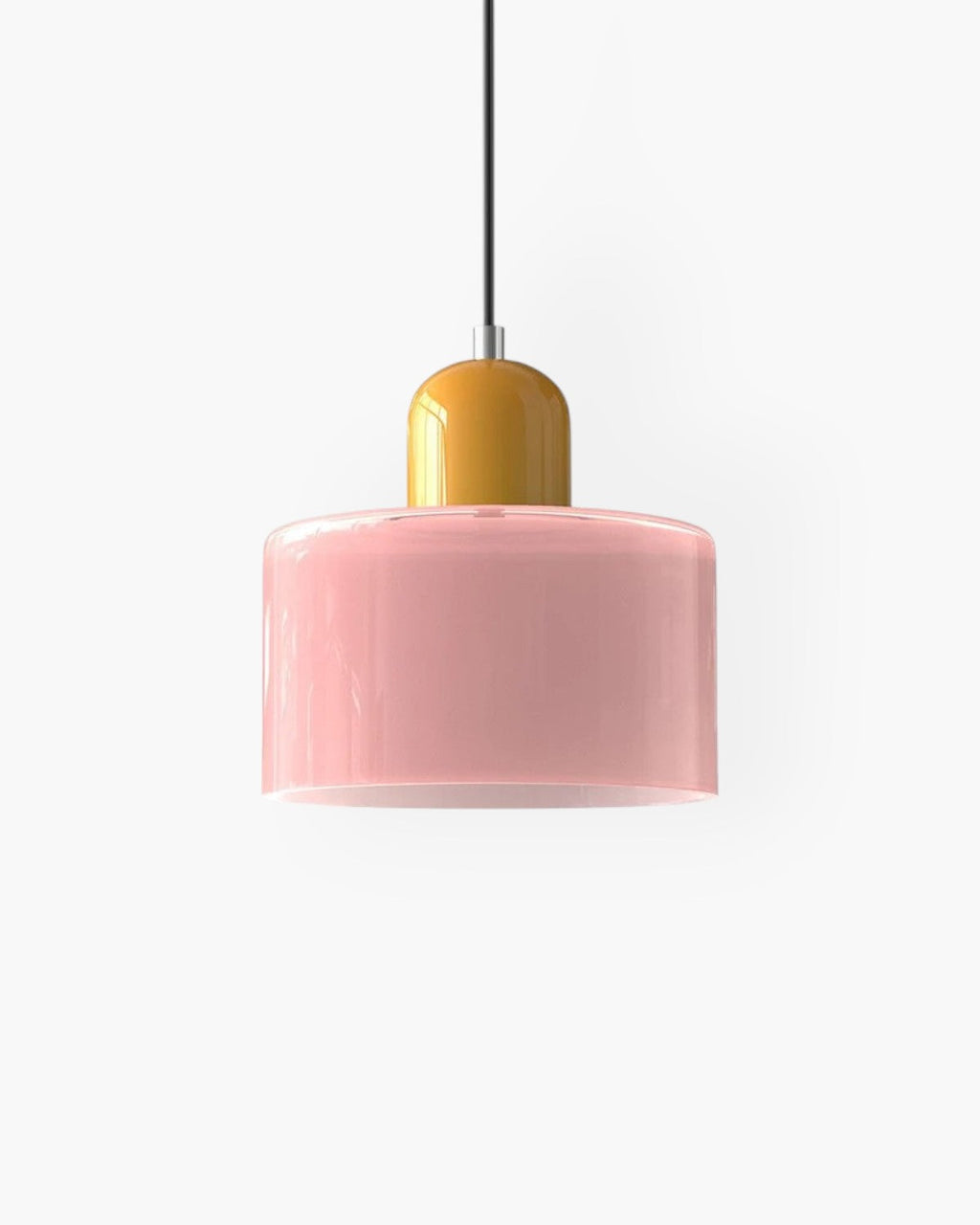 Glass Flush Mount Ceiling Light With Soft Coloured Shade | Temsk