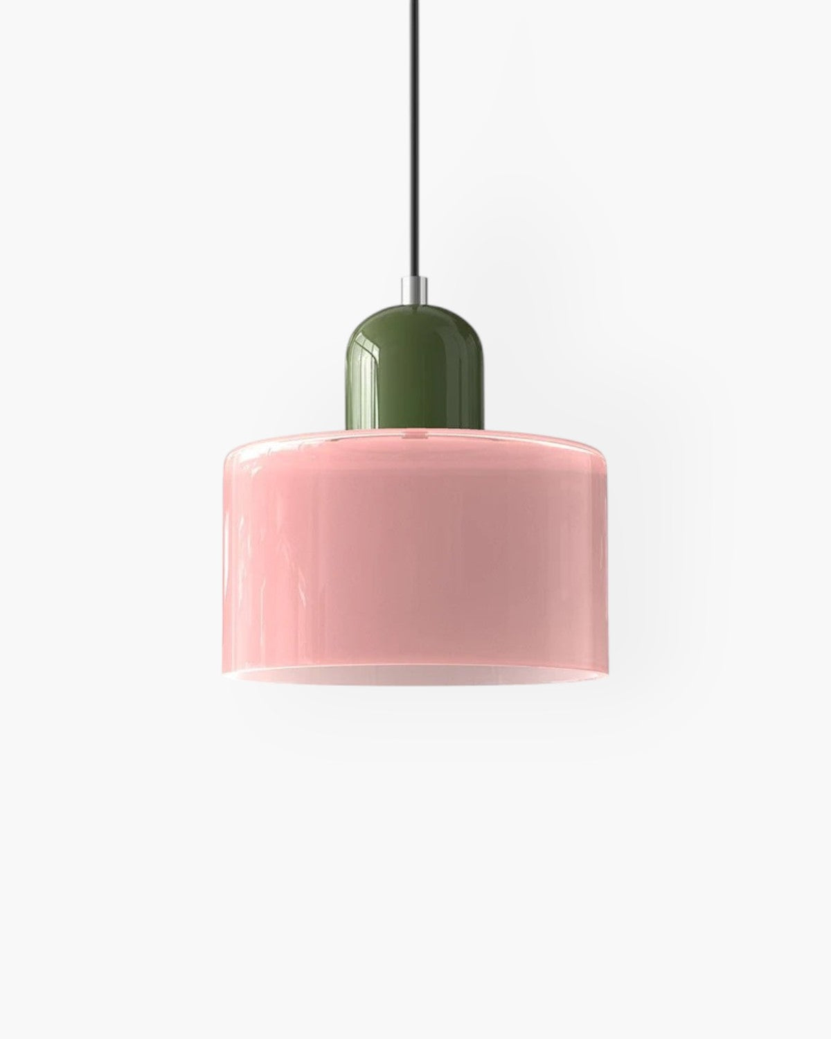 Glass Flush Mount Ceiling Light With Soft Coloured Shade | Temsk