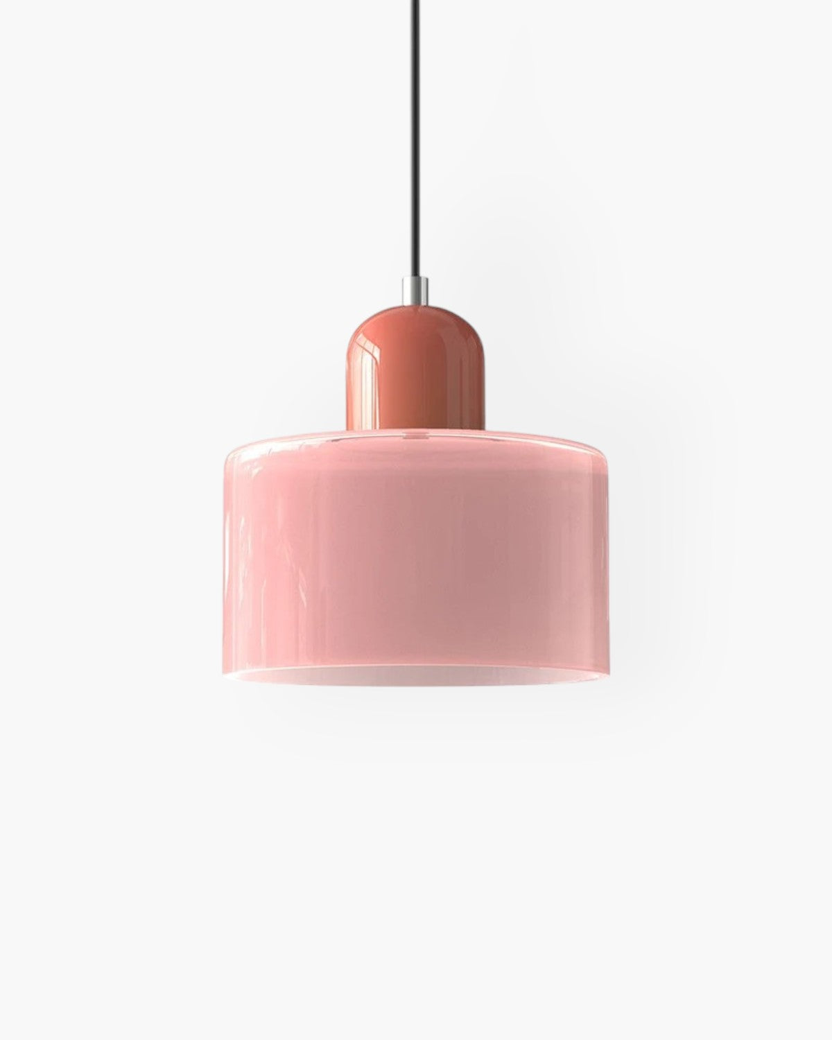Glass Flush Mount Ceiling Light With Soft Coloured Shade | Temsk