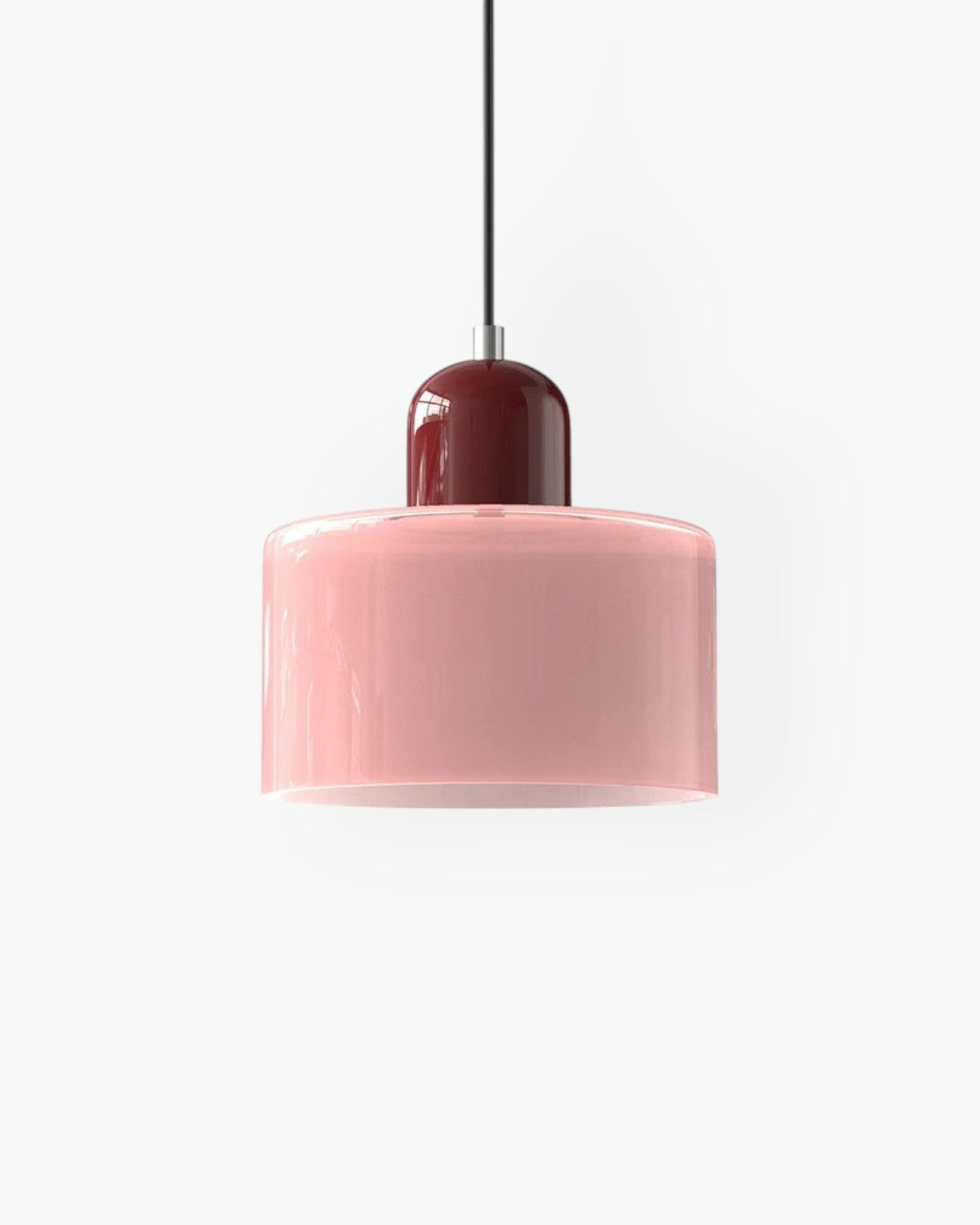 Glass Flush Mount Ceiling Light With Soft Coloured Shade | Temsk