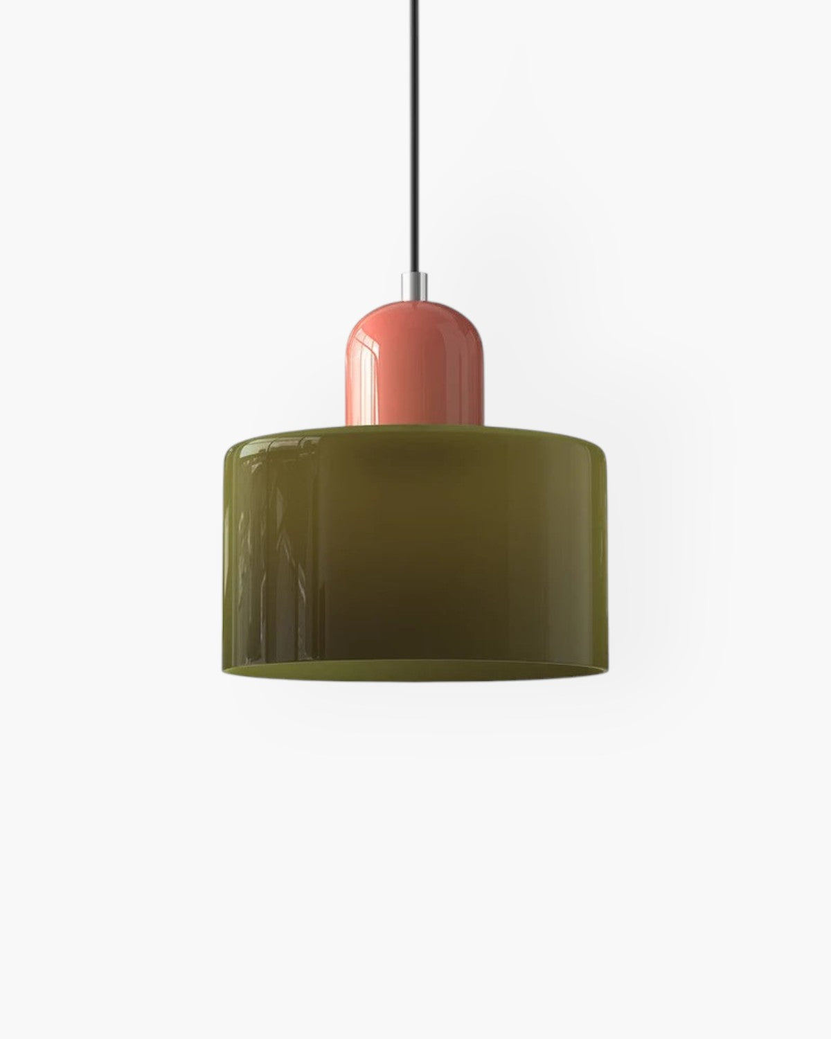 Glass Flush Mount Ceiling Light With Soft Coloured Shade | Temsk