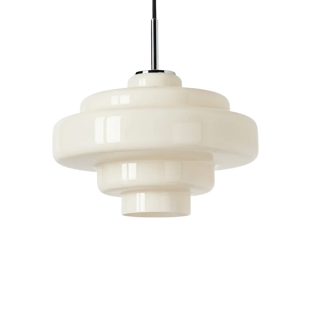 Coloured Glass Pendant Light In Bowl Form, Bauhaus Style | Temsk