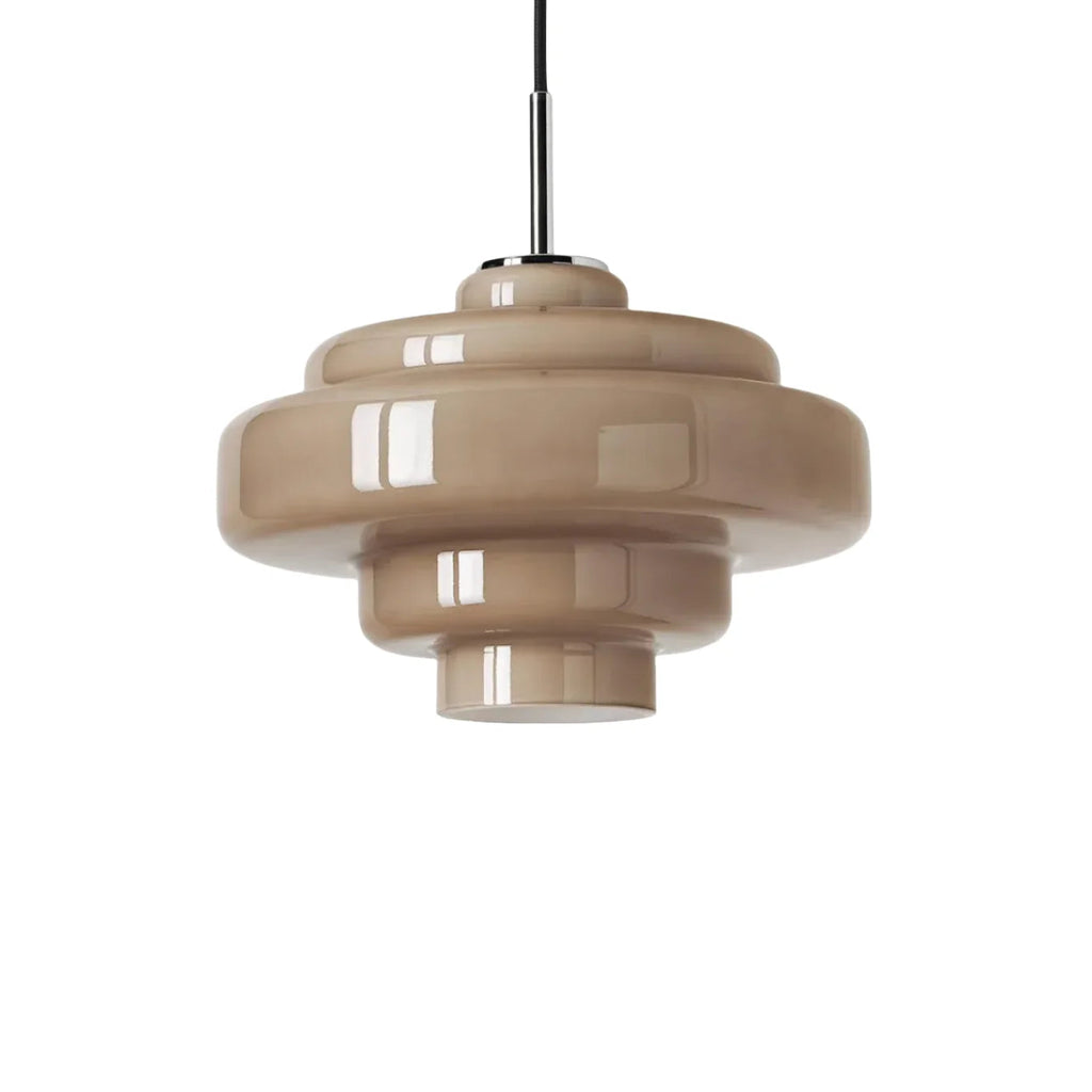 Coloured Glass Pendant Light In Bowl Form, Bauhaus Style | Temsk